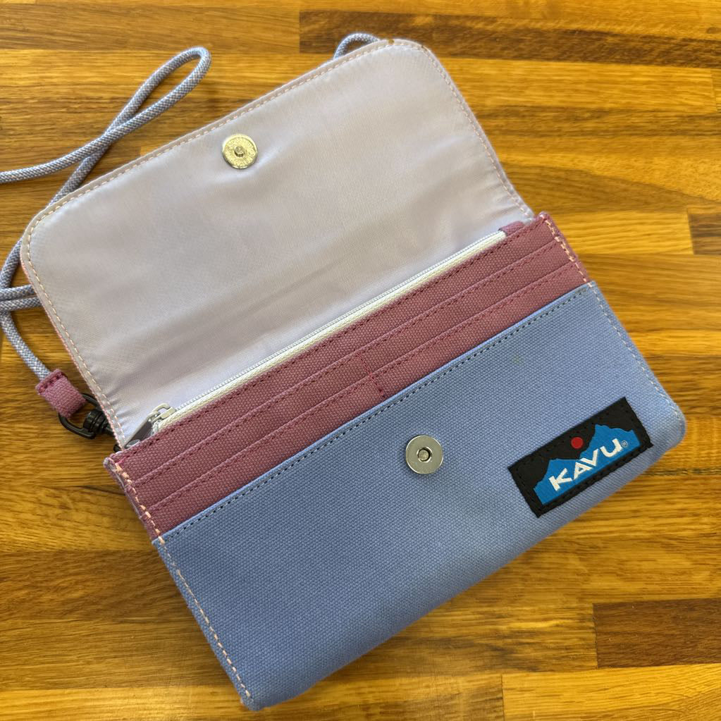 Cloth rope sling wallet (*stain)
