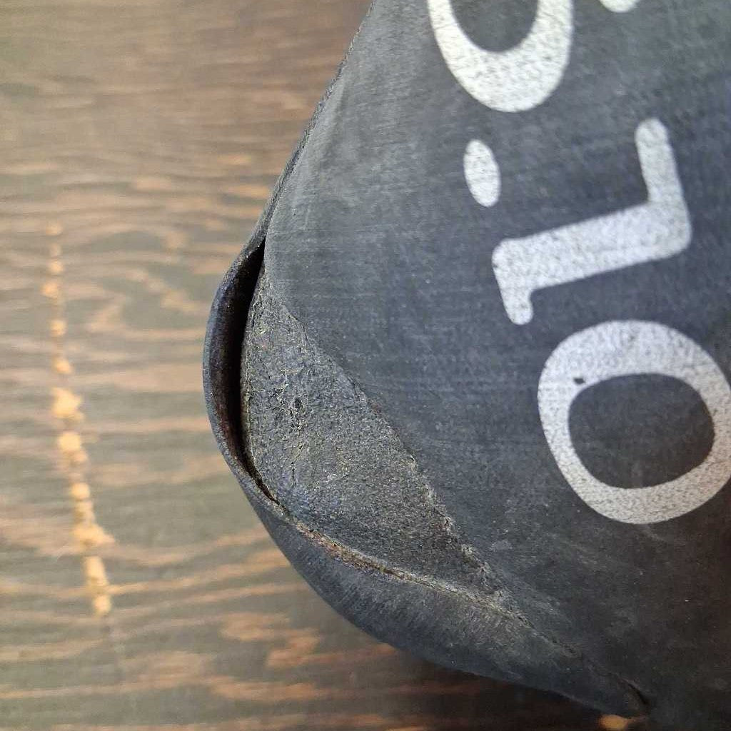 shoes (left shoe some delamination)