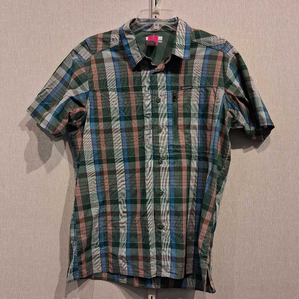 S/S Button Front Tech Shirt