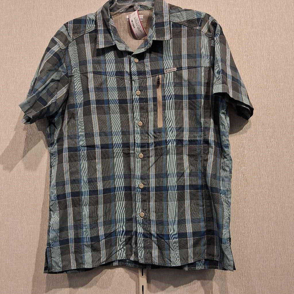 S/S Button Front Tech Shirt