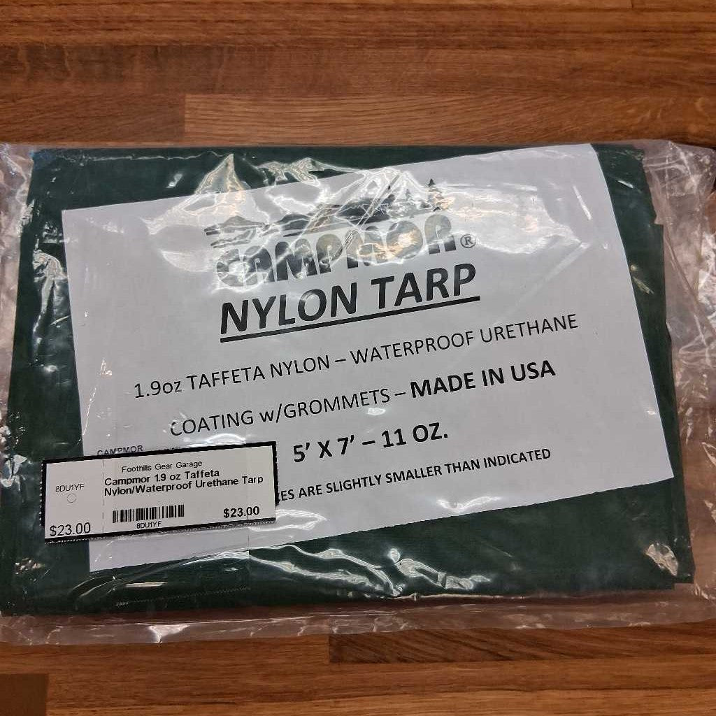 1.9 oz Taffeta Nylon/Waterproof Urethane Tarp