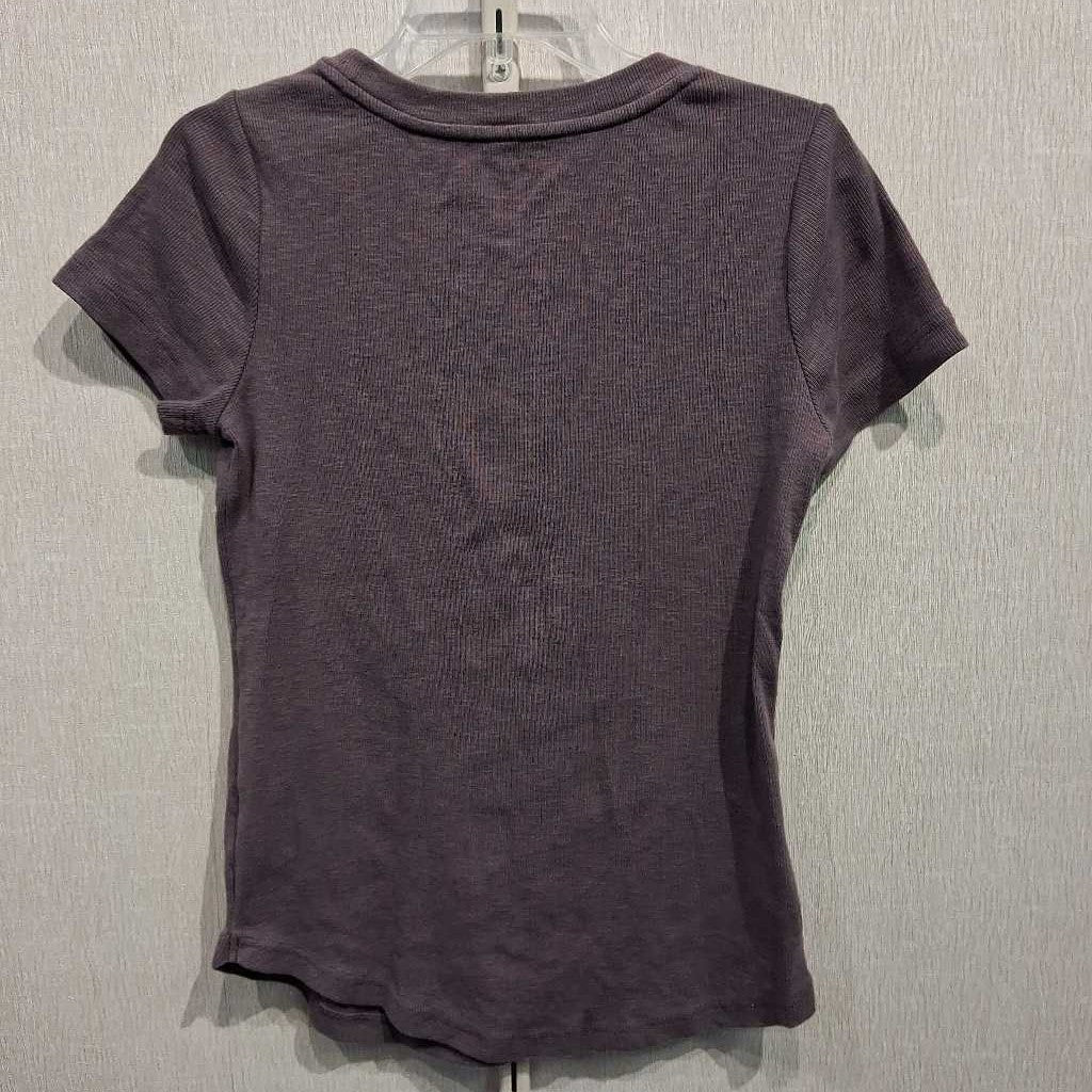 S/S Ribbed Henley Shirt