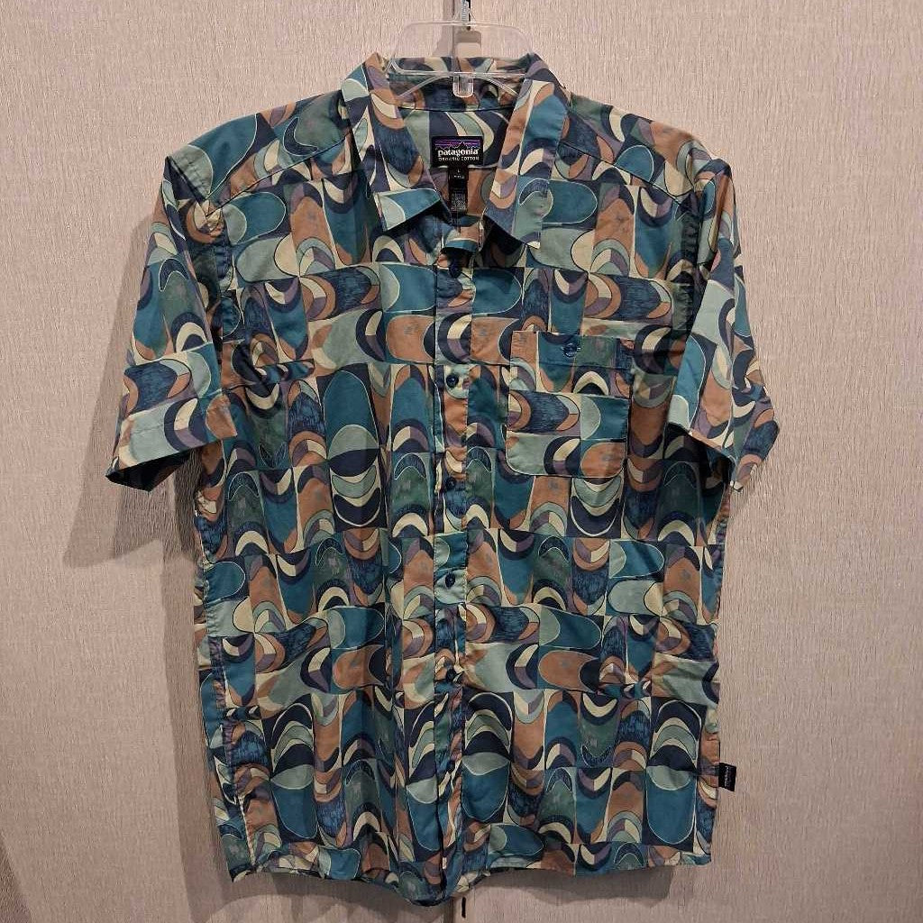 S/S Go To Organic Cotton Geo Print Shirt