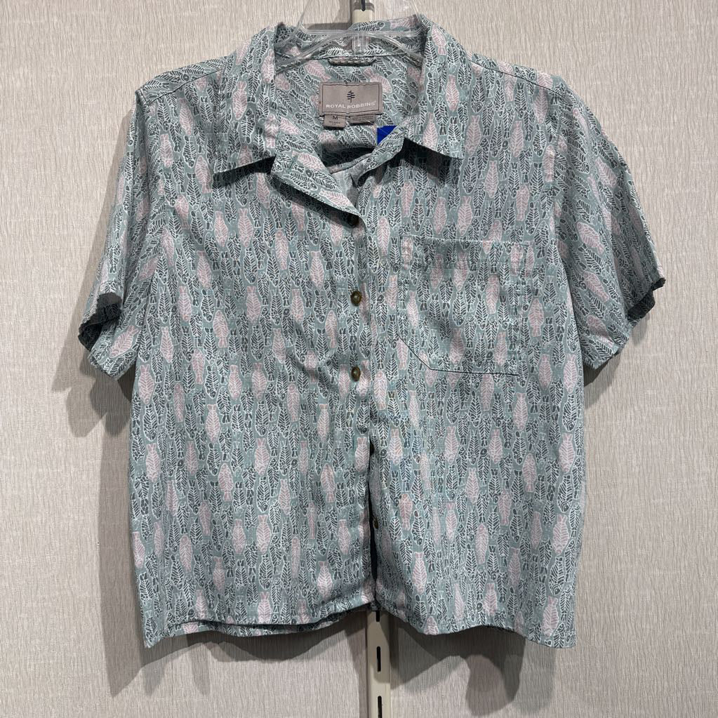 S/S button front, womens
