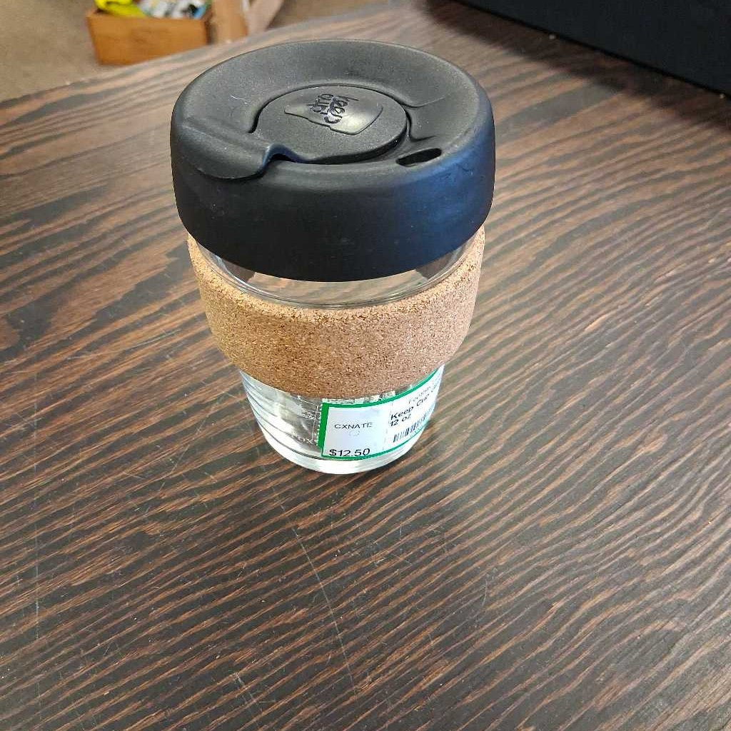 Glass tumbler w/ lid