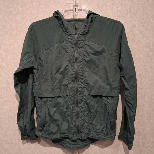 Full zip windbreaker with hood
