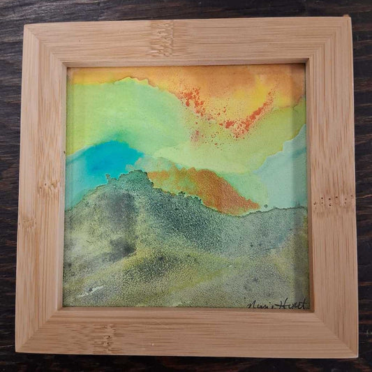 Sunrise Over Hawksbill Original Watercolor