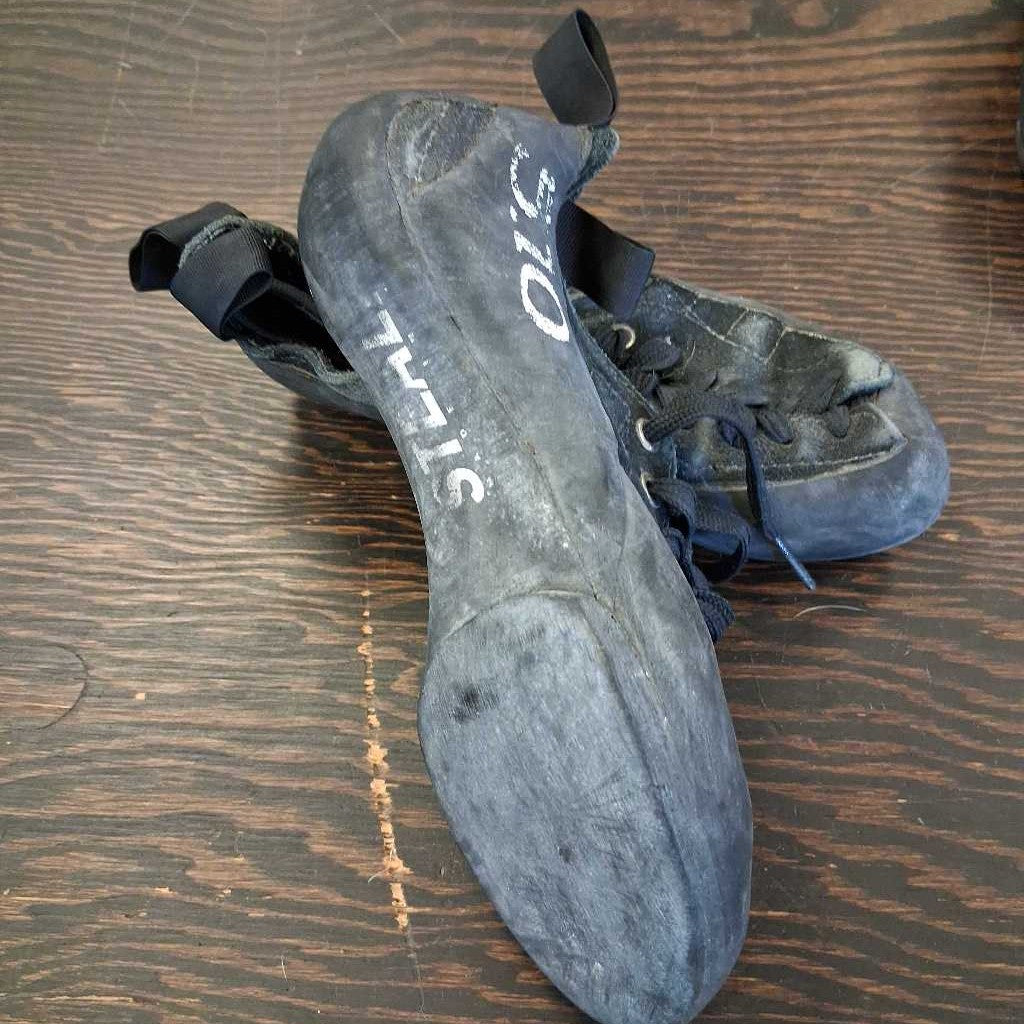 shoes (left shoe some delamination)