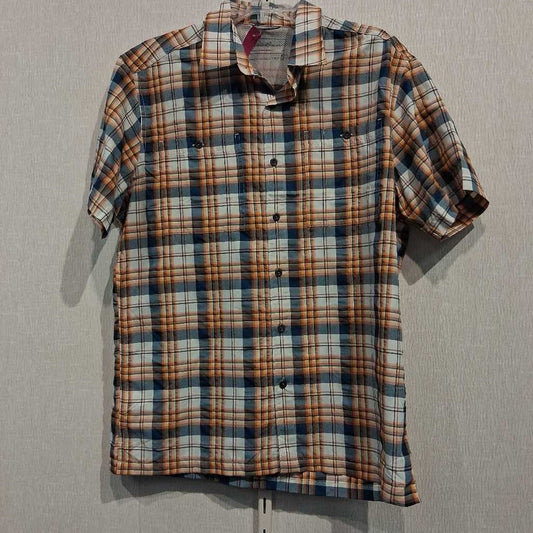 S/S Button Front Tech Shirt