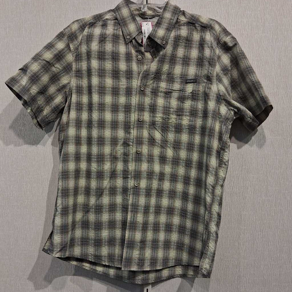 S/S Button Front Tech Shirt