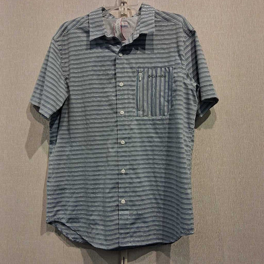 S/S Button Front Tech Shirt