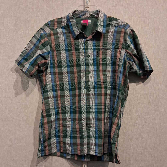 S/S Button Front Tech Shirt