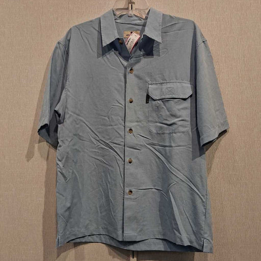 S/S Button Front Tech Shirt