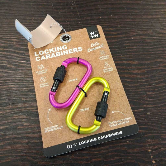 Locking Carabiners, 2 pack