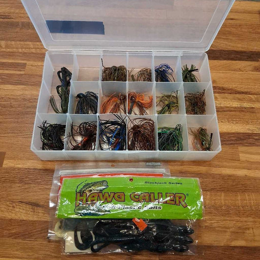 Bass Fishing Jig Set with Box