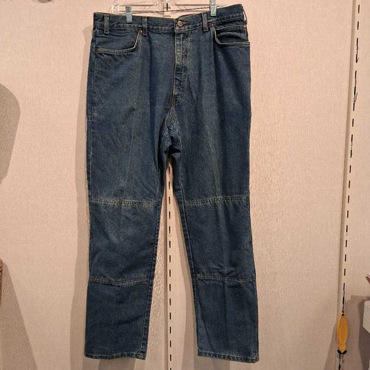Jeans with Abrasion Panels