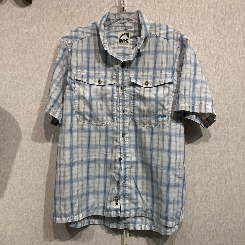 S/S button front, mens