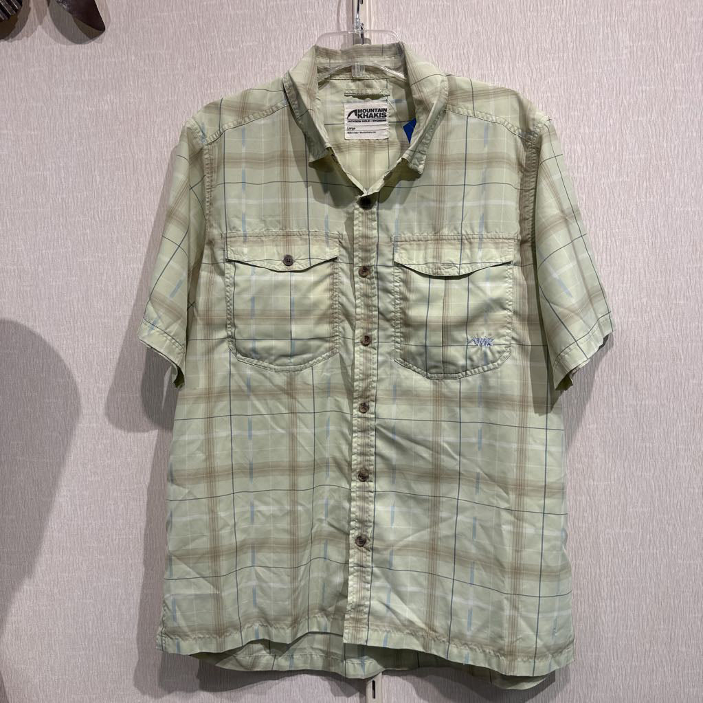 S/S button front, mens