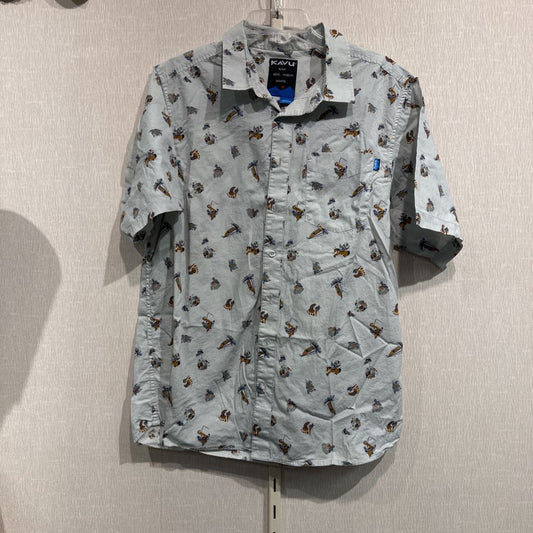 S/S button front, mens