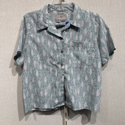 S/S button front, womens