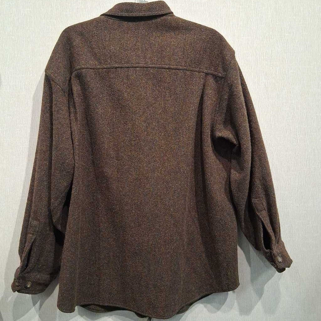 Vintage 100% Wool Shirt Jacket with Sheep Tag