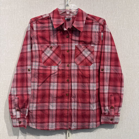L/S cotton button down, womens