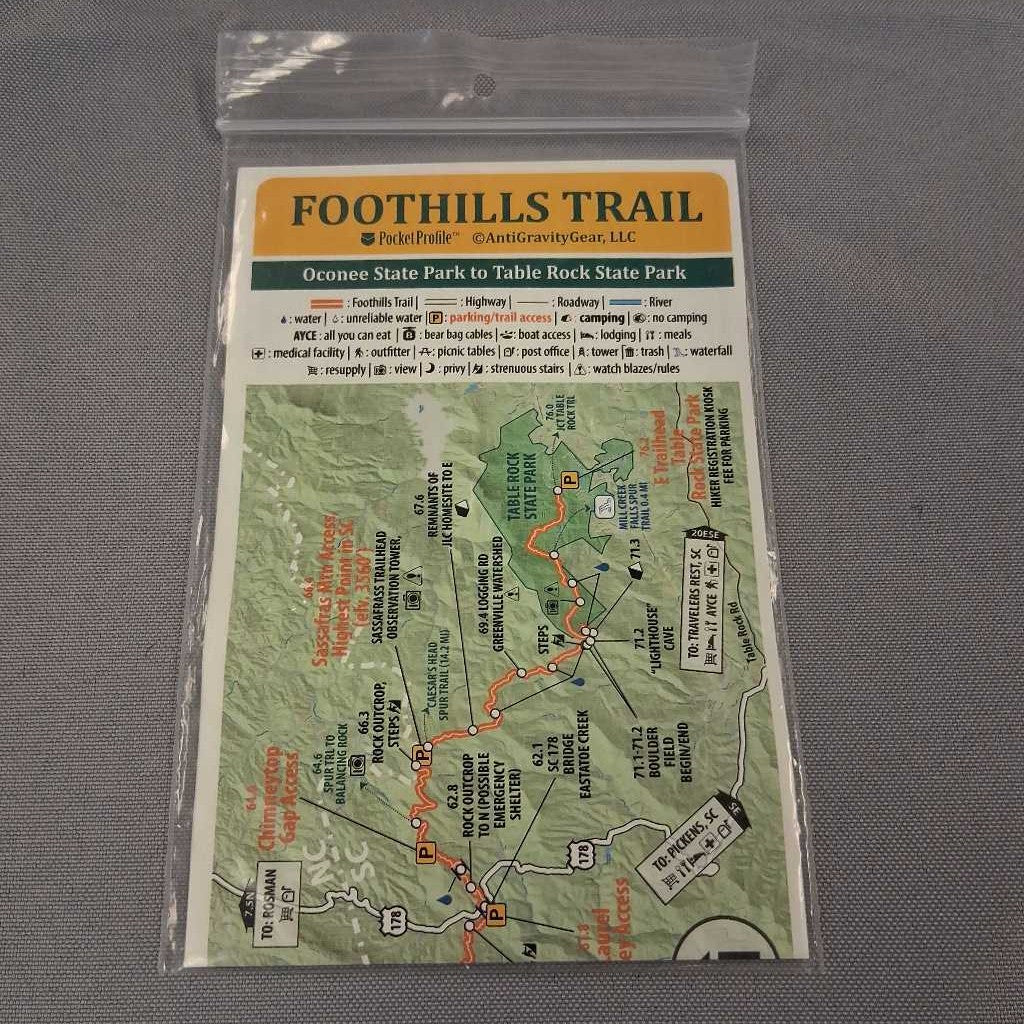 Foothills Trail Pocket Profile