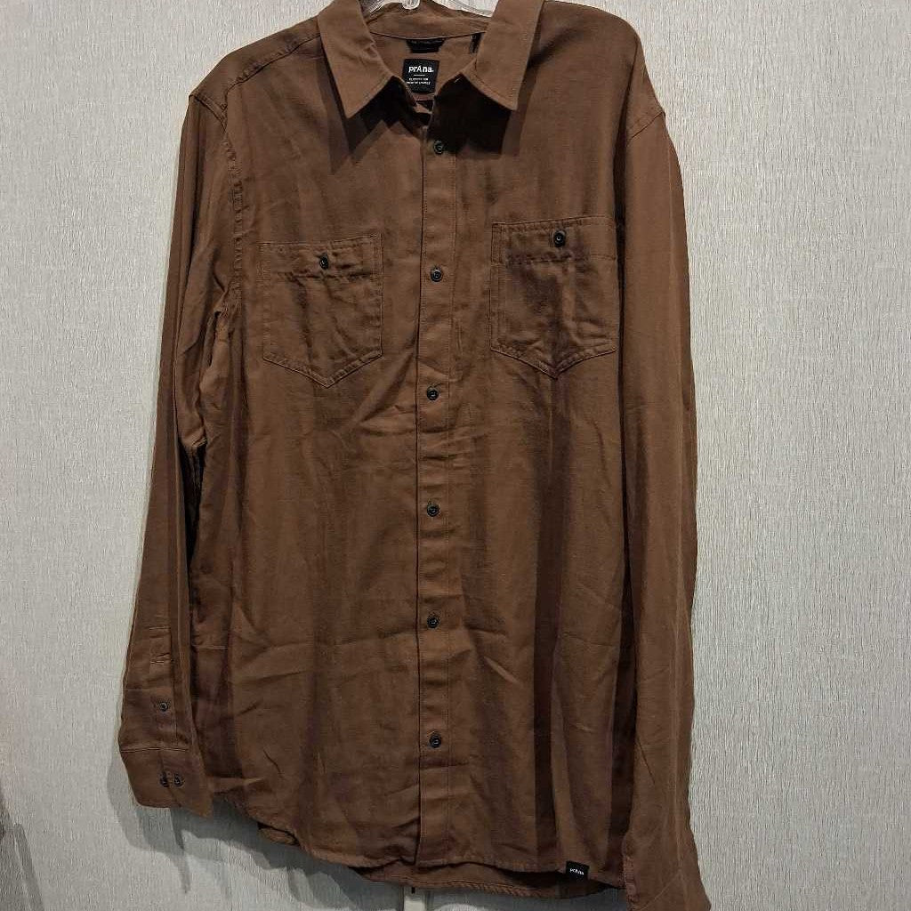 L/S button down, mens