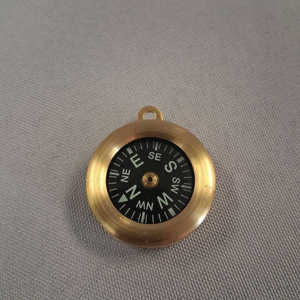 Classic Pocket Compass with Solid Brass Body