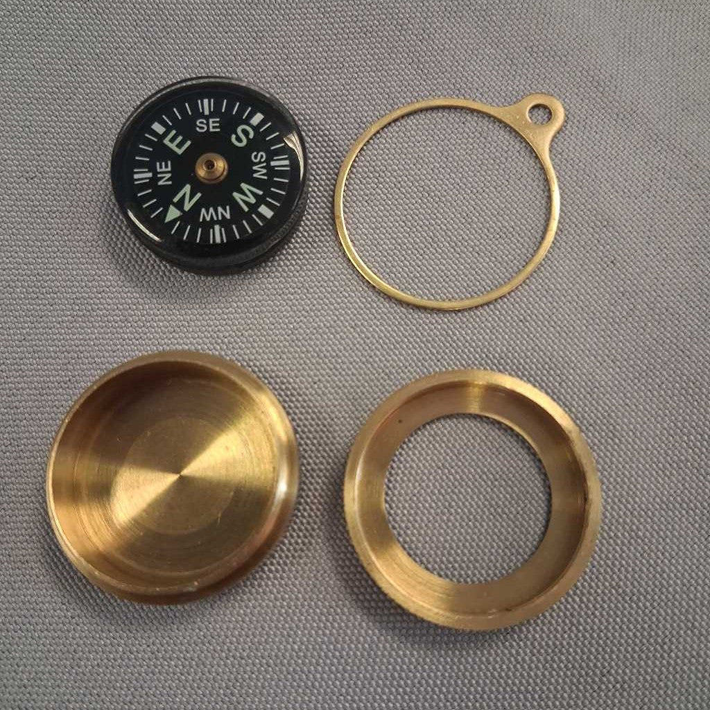 Classic Pocket Compass with Solid Brass Body