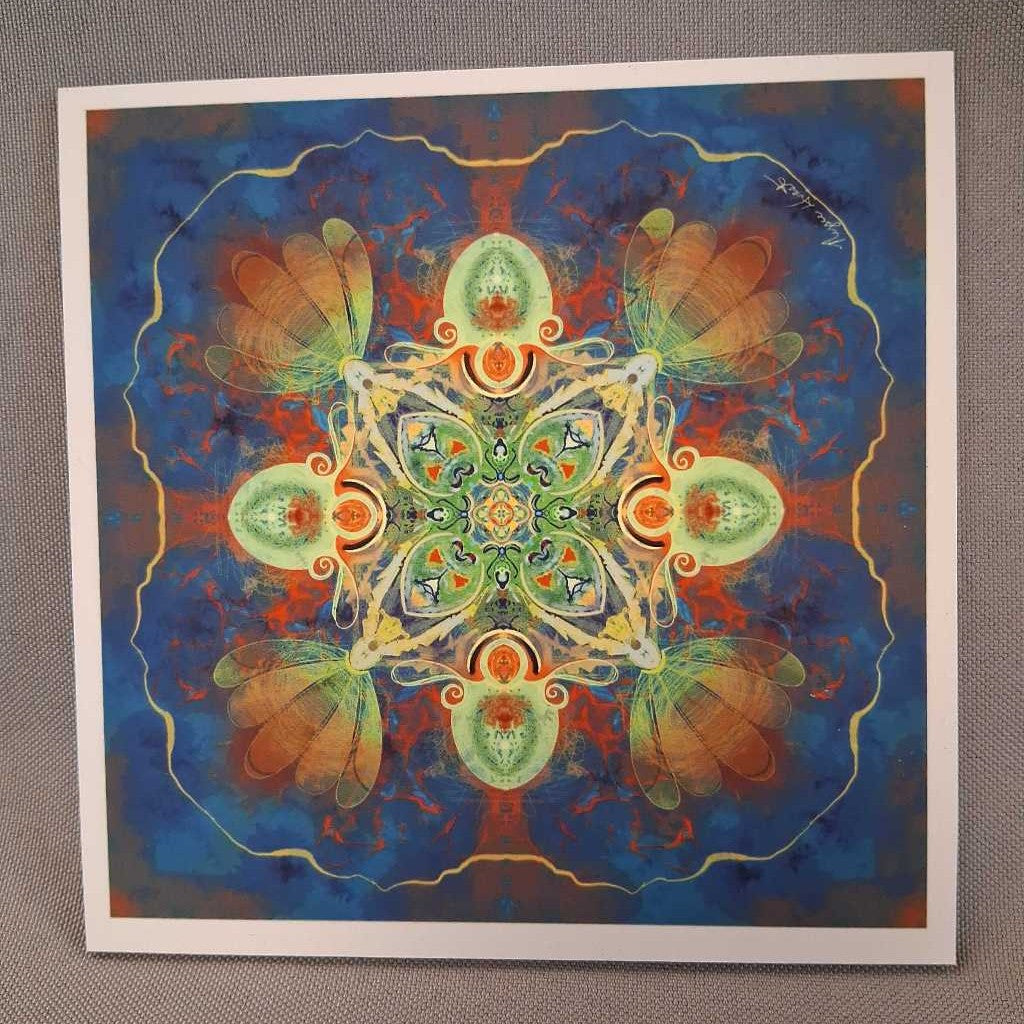 Mandala Print with Styrene Backing