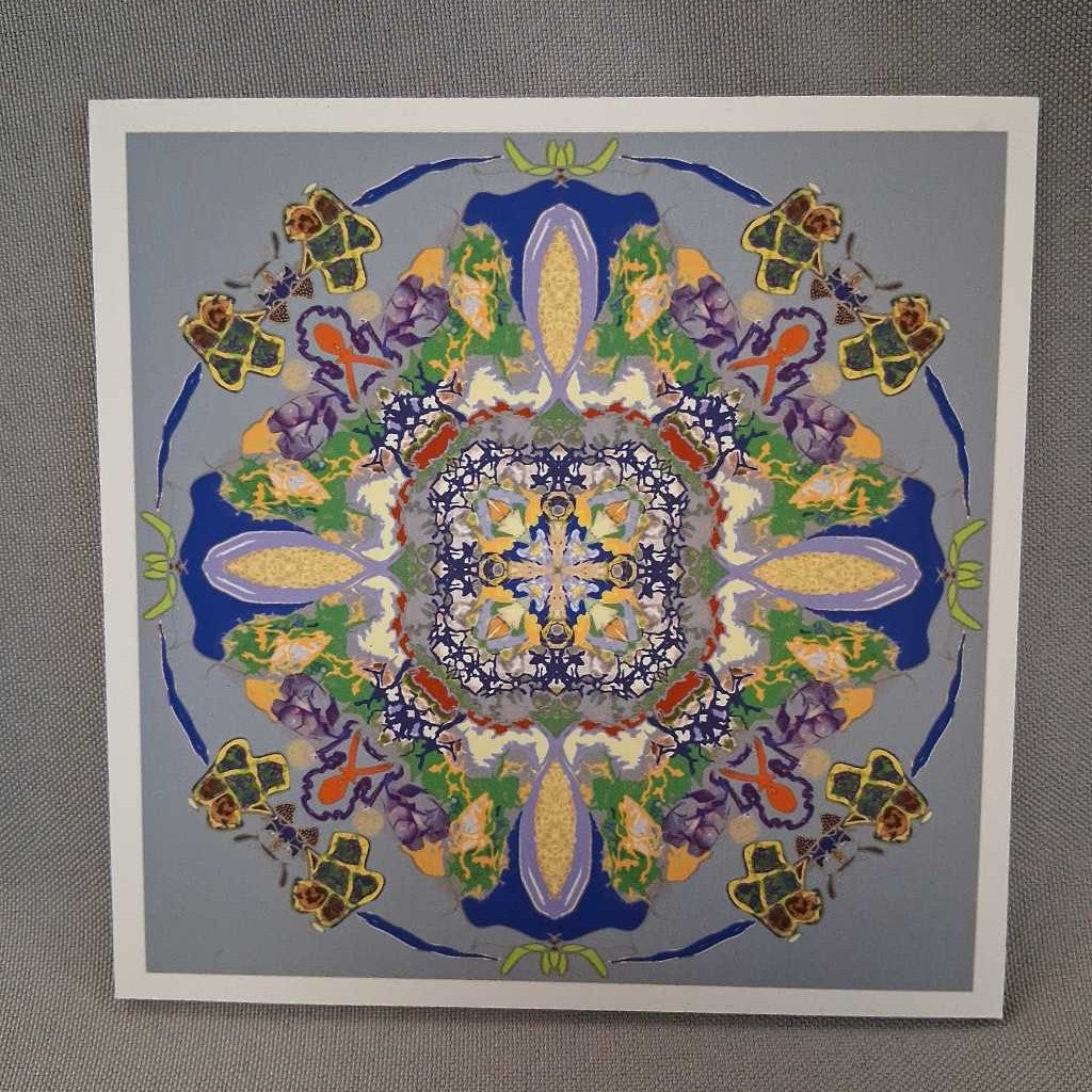 Mandala Print with Styrene Backing