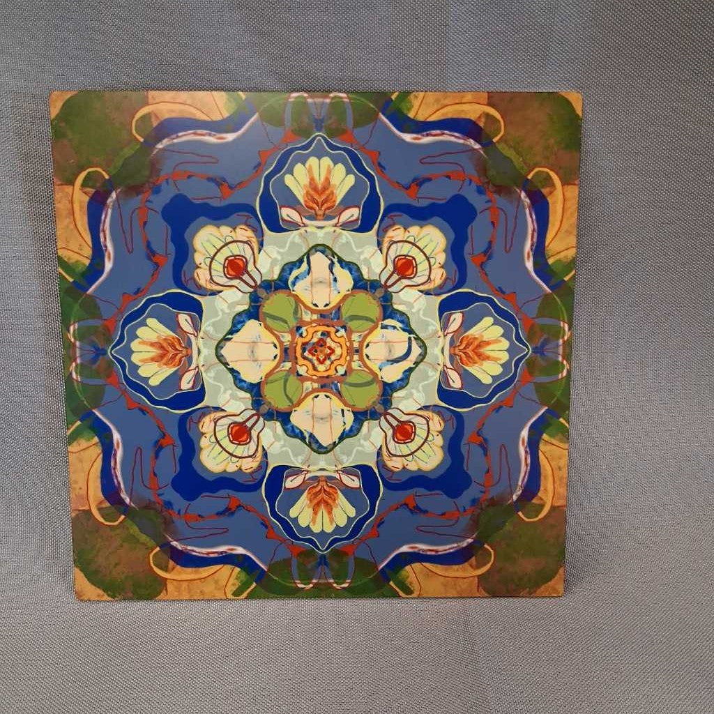 Mandala Print on Metal Frame