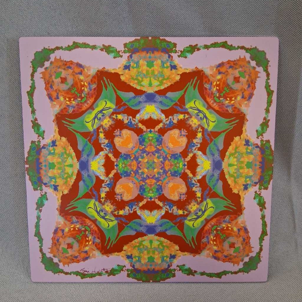 Mandala Print on Metal Frame