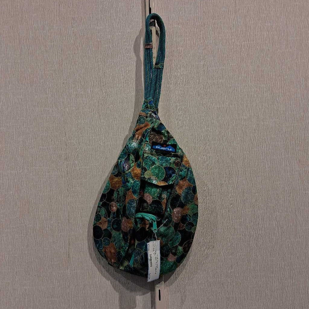 Circle Print Rope Bag