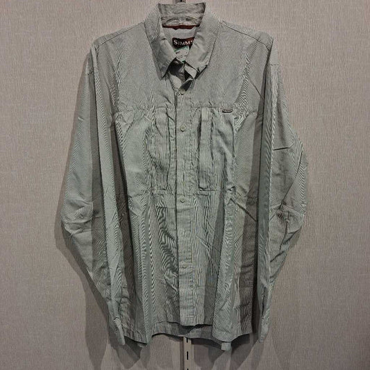 L/S Striped Button Front Fishing Shirt