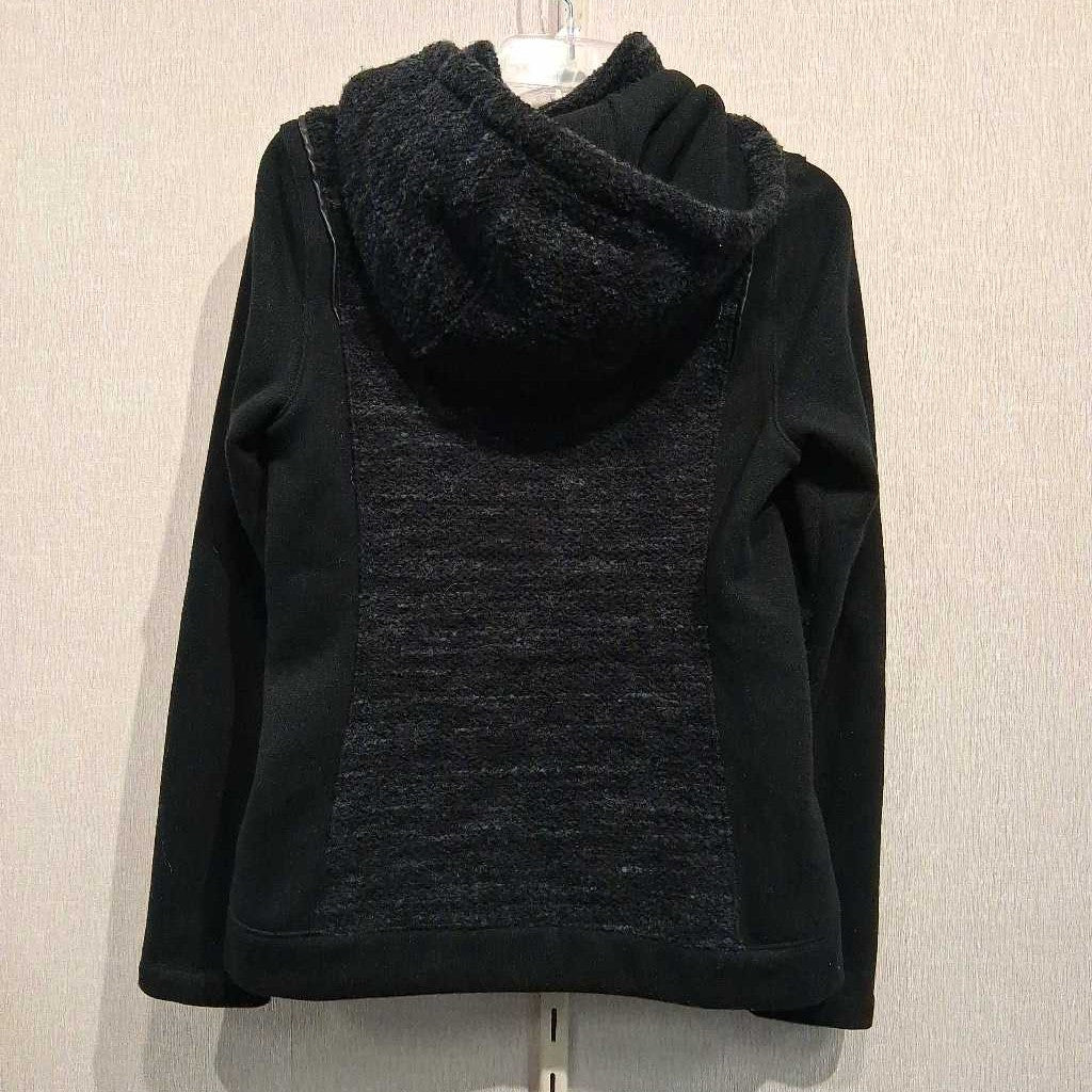 Knit Hoody w/ Boucle Front