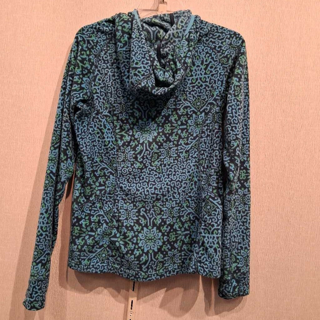 Full Zip Pattern Hoody Jacket