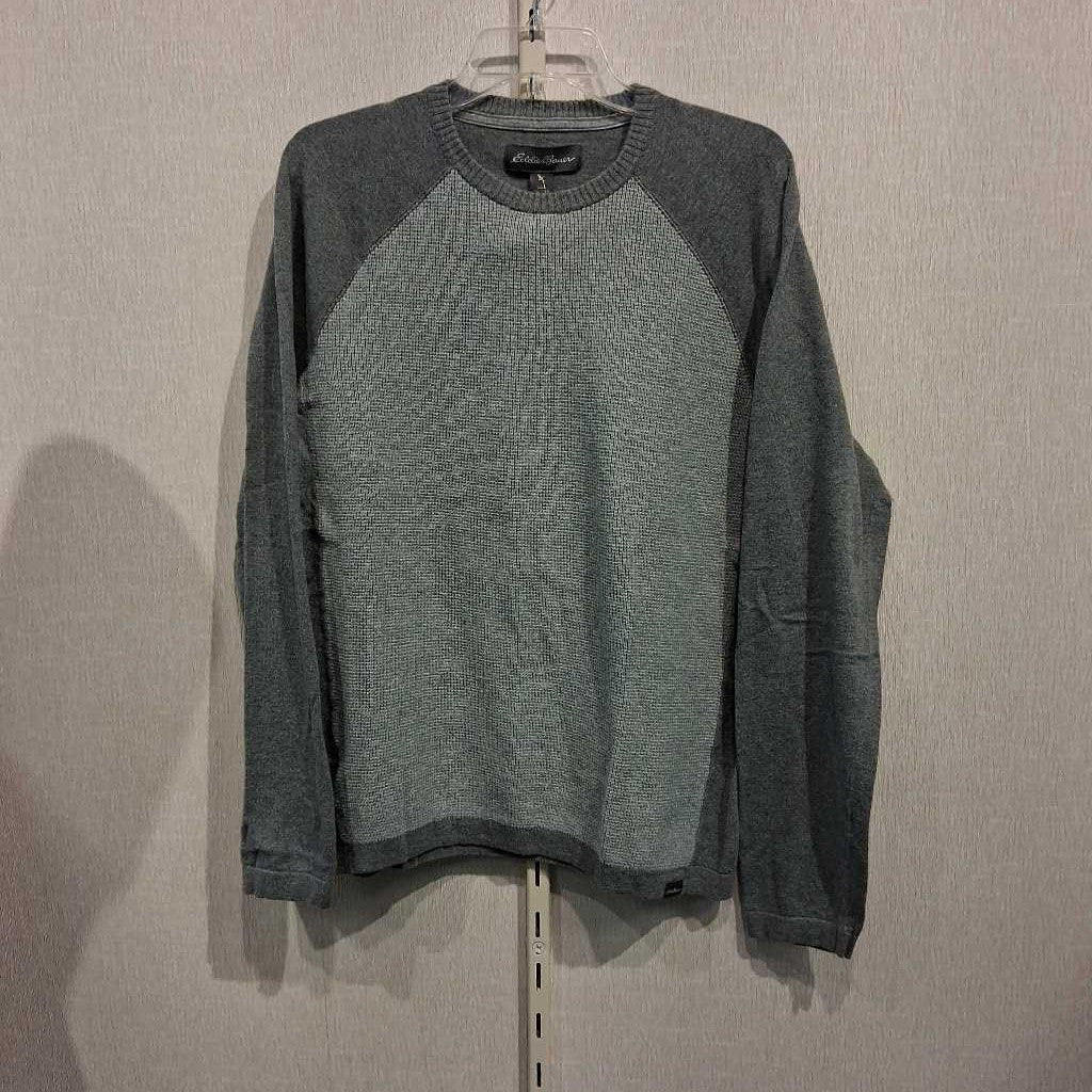 Wool blend L/S crew, mens