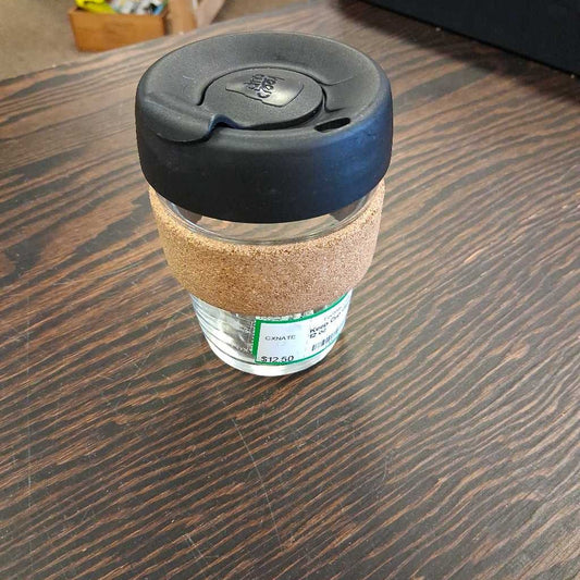 Glass tumbler w/ lid